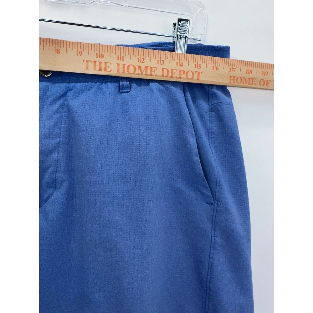 Under Armour Golf Shorts Blue Mens‎ Size 36 Vented Stretch WaistBand Heatgear